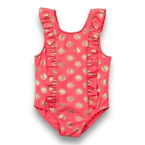 Egg Collective | Diana Coral and Gold One Piece Suit (4) 🐚